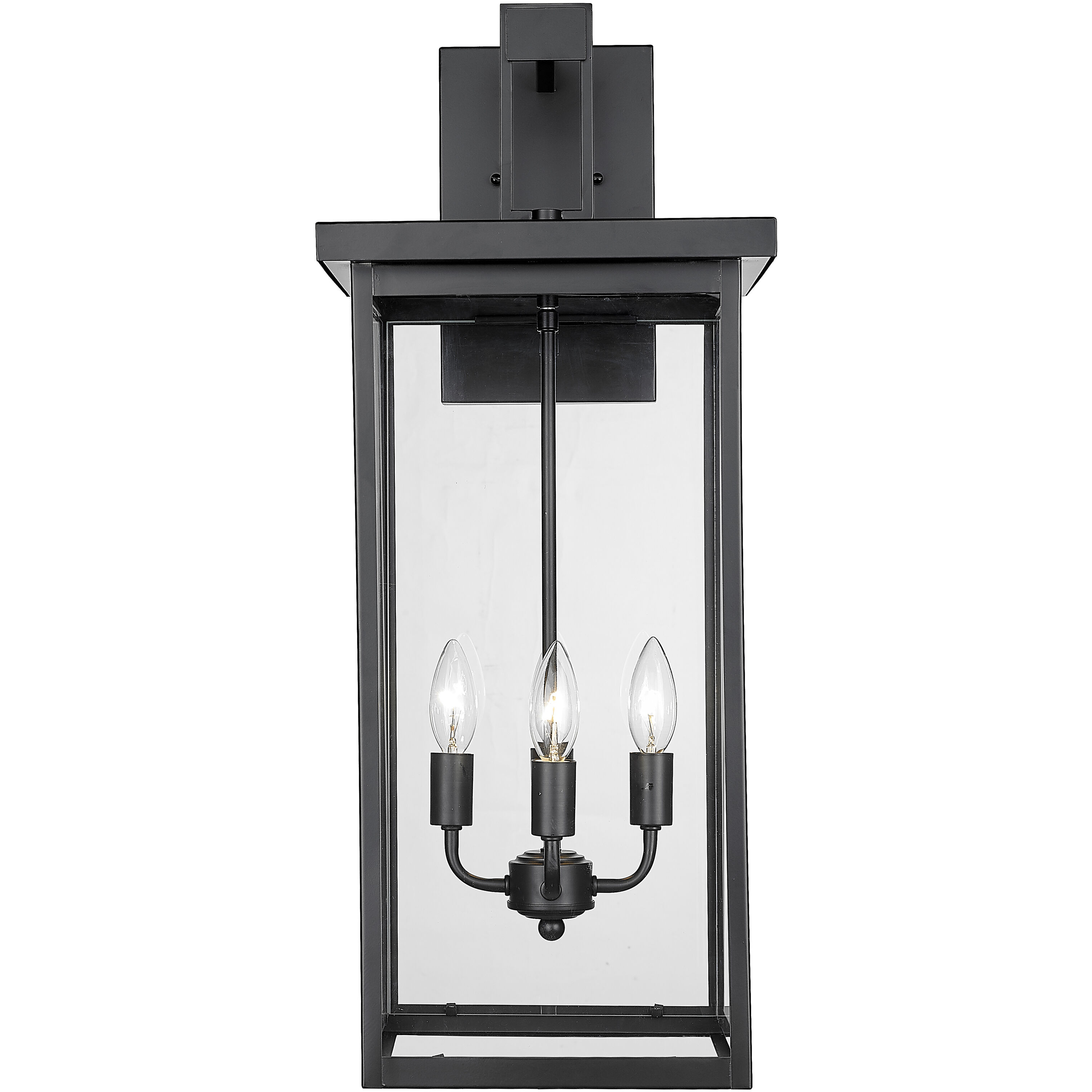 Barkeley 4 Light 27 inch Powder Coated Black Outdoor Wall Sconce